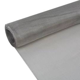 Plasă de sârmă, argintiu, 100 x 1000 cm, oțel inoxidabil