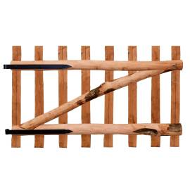 Poartă de gard simplă, din lemn de alun, 100 x 60 cm, 2 image