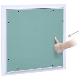 Trapă de acces din gips-carton, cadru de aluminiu, 200 x 200 mm, 2 image