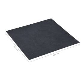 Plăci de pardoseală autoadezive, negru marmură,  5,11 m² pvc, 6 image