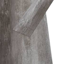 Plăci de pardoseală, lemn cu dungi, 4,46 m², pvc, 3 mm, 6 image