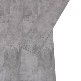 Plăci de pardoseală, maro ciment, 5,26 m², pvc, 2 mm, 6 image