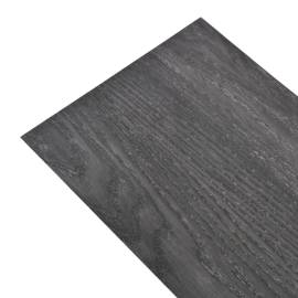 Plăci de pardoseală, negru, 4,46 m², pvc, 3 mm, 6 image