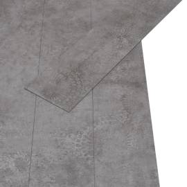Plăci de pardoseală autoadezive, gri beton, 5,02 m², pvc, 2 mm, 6 image