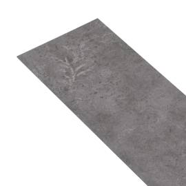 Plăci de pardoseală autoadezive, gri beton, 5,02 m², pvc, 2 mm, 7 image