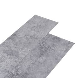 Plăci de pardoseală autoadezive, gri ciment, 5,02 m², pvc, 2 mm, 2 image