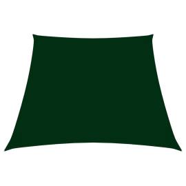 Parasolar, verde închis, 4/5x3 m, țesătură oxford, trapez