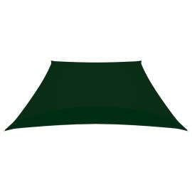 Parasolar, verde închis, 4/5x3 m, țesătură oxford, trapez, 3 image