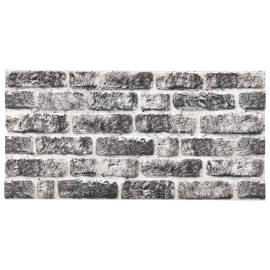 Panouri de perete 3d, model cărămidă, gri închis, 11 buc., eps, 5 image
