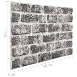 Panouri de perete 3d, model cărămidă, gri închis, 11 buc., eps, 8 image