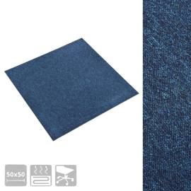 Plăci de pardoseală, 20 buc., albastru închis, 50 x 50 cm, 5 m², 3 image