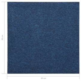 Plăci de pardoseală, 20 buc., albastru închis, 50 x 50 cm, 5 m², 7 image