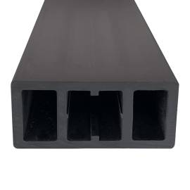 Grindă de terasă, 6 buc., negru, 170x8,5x4,5 cm, wpc, 7 image