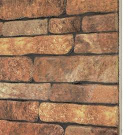 Panouri de perete 3d, model cărămidă, maro, 10 buc., eps, 6 image
