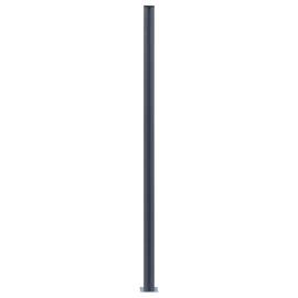 Stâlpi de gard, 2 buc., gri închis, 185 cm, aluminiu, 4 image