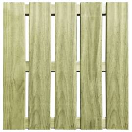 Plăci de pardoseală, 12 buc., verde, 50 x 50 cm, lemn, 3 image