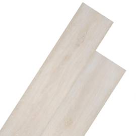 Plăci de pardoseală, stejar alb clasic, 5,26 m², 2 mm, pvc