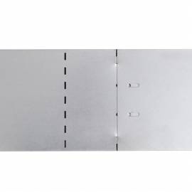 Set gard gazon plăci flexibile 10 buc. 100x14 cm oțel zincat, 6 image