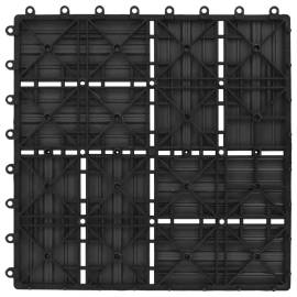 Plăci de pardoseală, 22 buc., negru, 30 x 30 cm, wpc, 2 mp, 6 image
