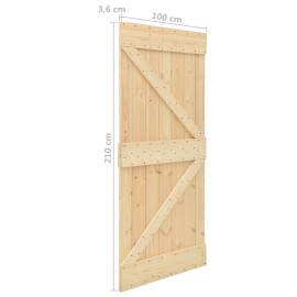 Ușă, 100x210 cm, lemn masiv de pin, 9 image
