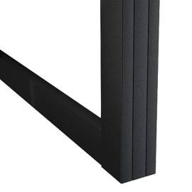 Ușă glisantă, negru, 102,5x205 cm, aluminiu și sticlă esg, 7 image