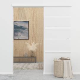 Ușă glisantă cu opritoare soft, 76x205 cm, sticlă esg/aluminiu, 2 image