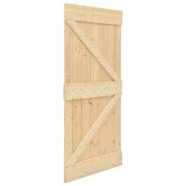 Ușă glisantă cu set feronerie, 80 x 210 cm, lemn masiv de pin, 8 image