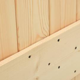 Ușă glisantă cu set feronerie, 80x210 cm, lemn masiv de pin, 3 image