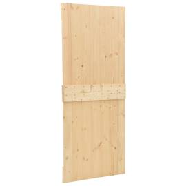 Ușă glisantă cu set feronerie, 100 x 210 cm, lemn masiv de pin, 9 image