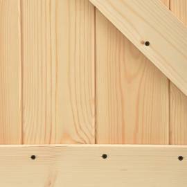 Ușă glisantă cu set feronerie, 100 x 210 cm, lemn masiv de pin, 4 image