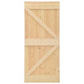 Ușă glisantă cu set feronerie, 80 x 210 cm, lemn masiv de pin, 5 image