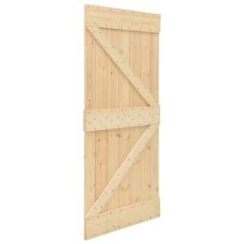 Ușă glisantă cu set feronerie, 90 x 210 cm, lemn masiv de pin, 6 image