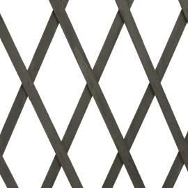 Gard cu zăbrele de grădină, gri, 180x100 cm, lemn de brad, 6 image