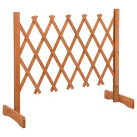 Gard cu zăbrele de grădină, portocaliu, 120x60 cm, lemn de brad, 2 image