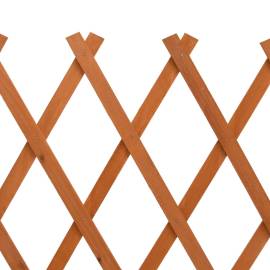 Gard cu zăbrele de grădină, portocaliu, 120x60 cm, lemn de brad, 6 image
