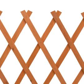 Gard cu zăbrele de grădină, portocaliu, 150x80 cm, lemn de brad, 6 image