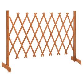 Gard cu zăbrele de grădină, portocaliu, 150x80 cm, lemn de brad, 2 image