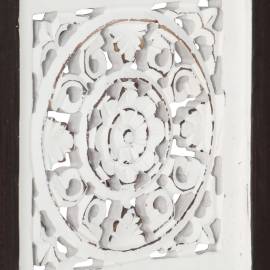 Panouri perete sculptate manual, maro/alb, 40x40x1,5 cm, mdf, 3 image