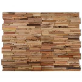 Panouri placare pereți, 10 buc., 1,03 m², lemn de tec reciclat