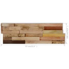 Panouri placare pereți, 10 buc., 1,03 m², lemn de tec reciclat, 4 image