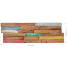 Panouri placare pereți, 10 buc., 1,03 m², lemn masiv de tec, 4 image