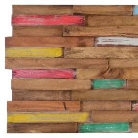 Panouri placare pereți, 10 buc., 1,03 m², lemn masiv de tec, 2 image
