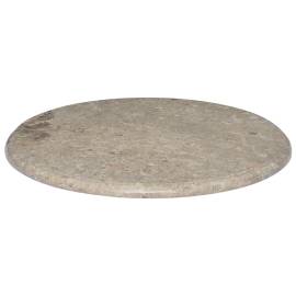 Blat de masă, gri, Ø60x2,5 cm, marmură, 3 image