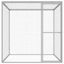 Cușcă pentru pisici, 1,5x1,5x1,5 m, oțel galvanizat, 3 image