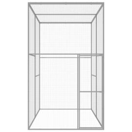 Cușcă pentru pisici, 3 x 1,5 x 2,5 m, oțel galvanizat, 2 image