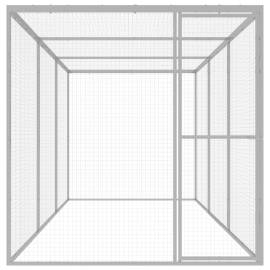 Cușcă pentru pisici, 4,5 x 1,5 x 1,5 m, oțel galvanizat, 2 image