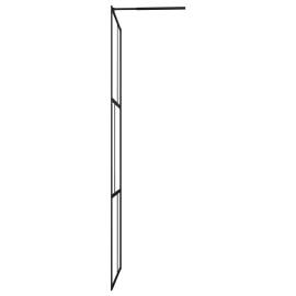 Paravan de duș walk-in, negru, 90x195 cm, sticlă securizată, 5 image