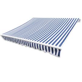Pânză copertină albastru & alb 4 x 3 m (cadrul nu este inclus), 2 image