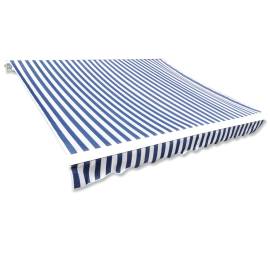 Pânză copertină albastru & alb 6 x 3 m (cadrul nu este inclus)