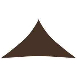 Parasolar, maro, 4x4x5,8 m, țesătură oxford, triunghiular